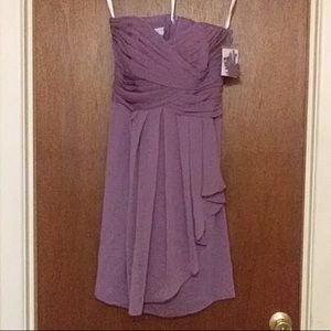 Lilac David and Bridal dress